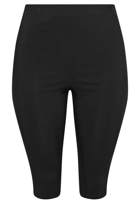 YOURS Plus Size Black Capri Cropped Trousers | Yours Clothing 5