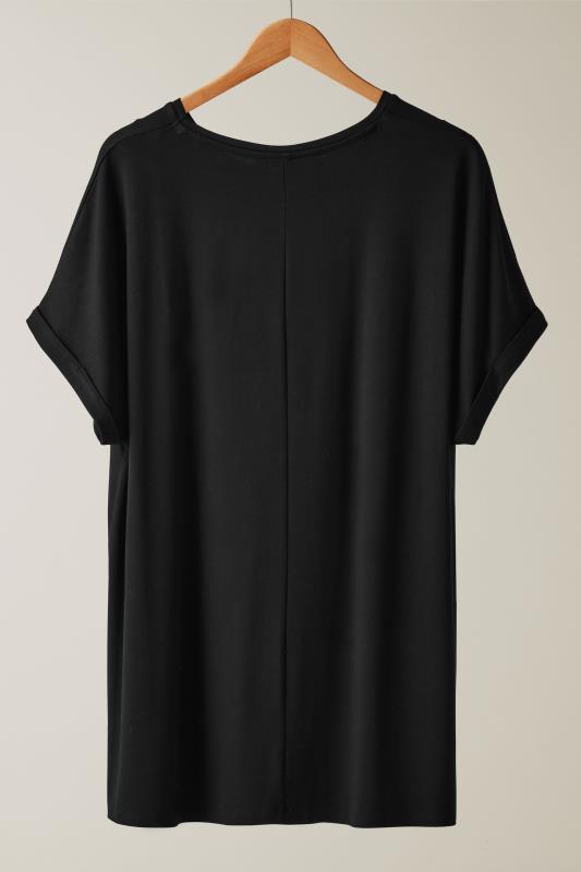 EVANS Plus Size Black Zebra Print Sequin Embellished T-Shirt | Evans  6