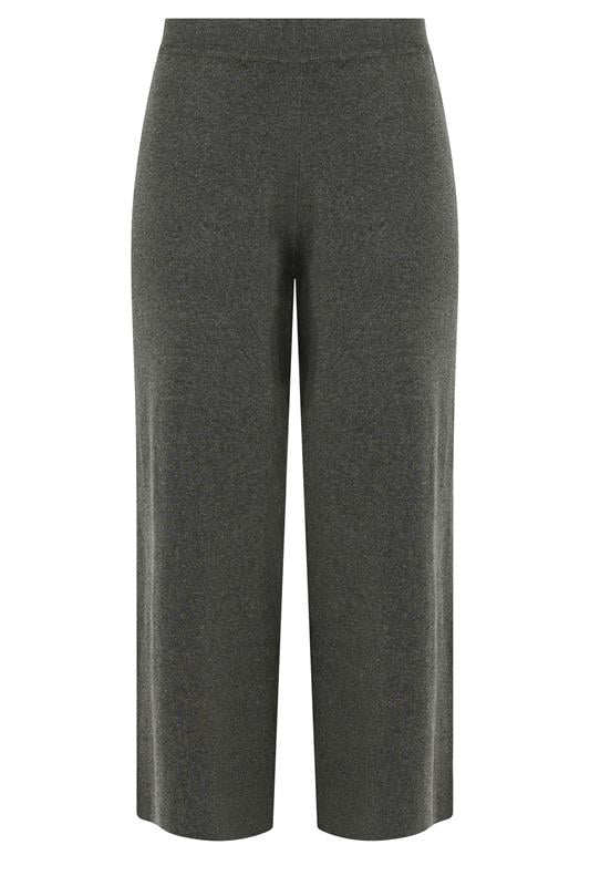 LIMITED COLLECTION Plus Size Grey Knitted Trousers | Yours Clothing 6