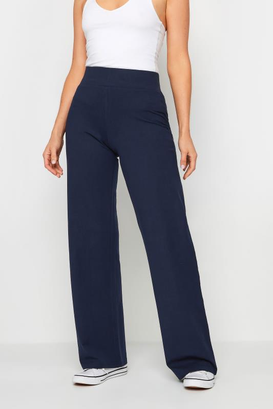 LTS Tall Navy Blue Wide Leg Yoga Pants | Long Tall Sally 2