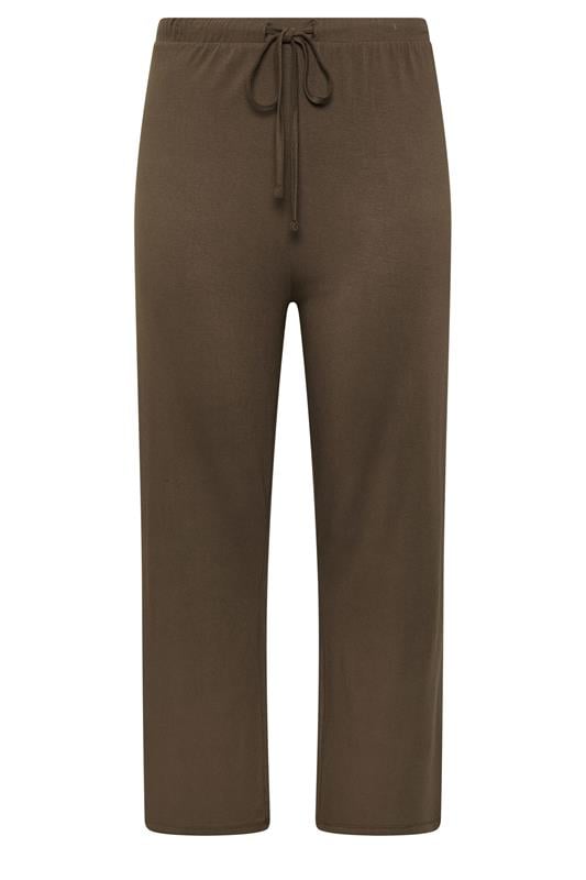  YOURS Curve Chocolate Brown Jersey Yoga Pants