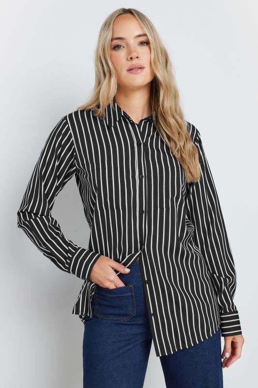 LTS Tall Black Striped Long Sleeve Shirt | Long Tall Sally 1