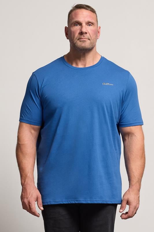  Ben Sherman Big & Tall Cobalt Blue Signature T-Shirt