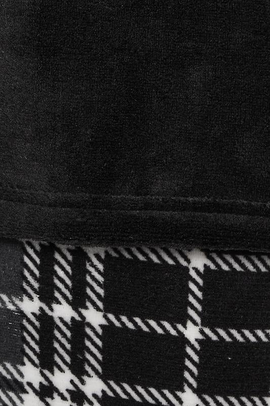 BadRhino Big & Tall Black Check Fleece Lounge Set | BadRhino 6