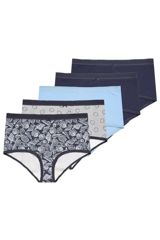  YOURSET 5 PACK Curve Blue Seaside Full Briefs