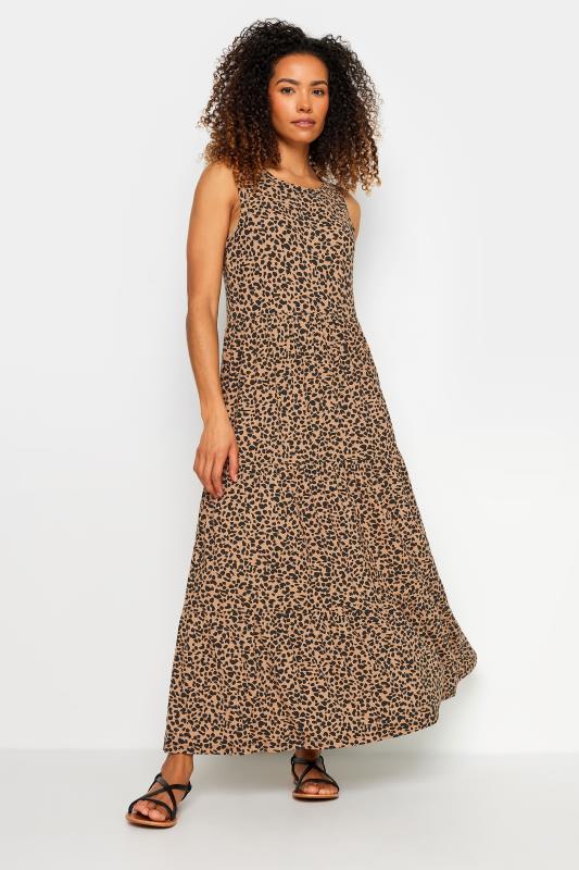 Women's  M&Co Brown Leopard Print Maxi Dress