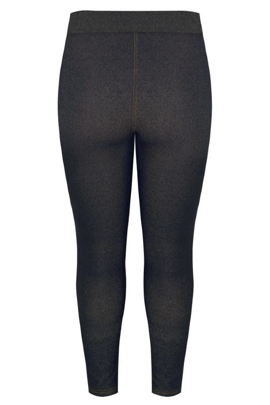 Plus Size Black Jersey JENNY Stretch Jegging | Yours Clothing 6