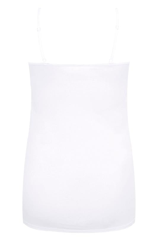 Plus Size White Cami Top | Yours Clothing 5