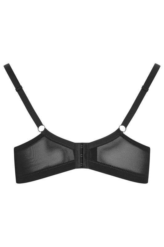 YOURS Black Non-Padded Lace Bra | Yours Clothing 7