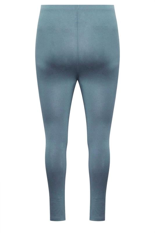 YOURS Plus Size Grey Stretch Leggings | Yours Clothing 5