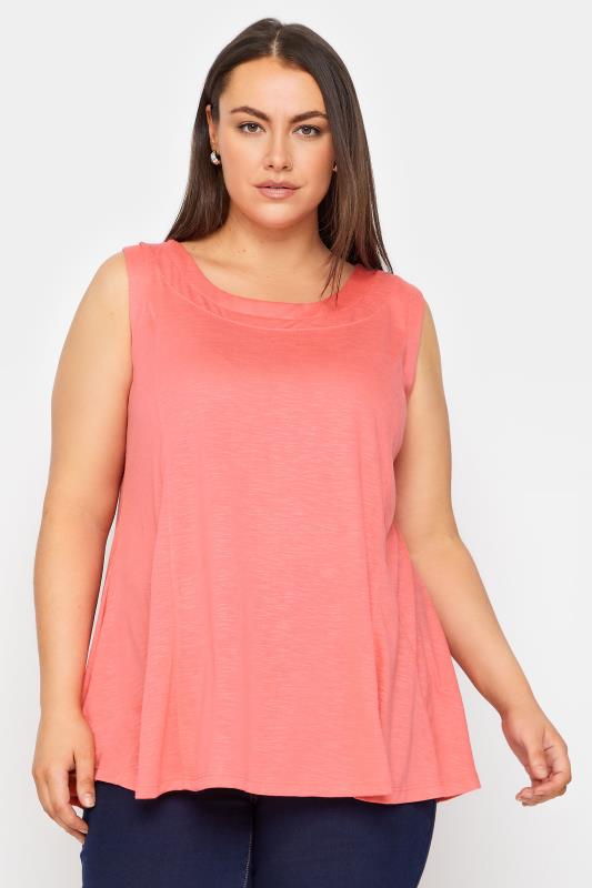 Coral Fit N Flare Tank 1