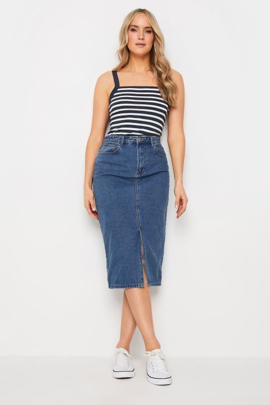 LTS Tall Women's 2 PACK Navy Blue Striped Cami Vest Tops | Long Tall Sally 3