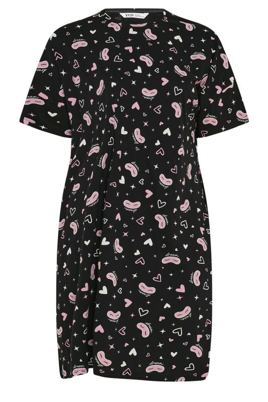 YOURS Plus Size 2 Pack Pink Eyemask Print Nightdress | Yours Clothing 7