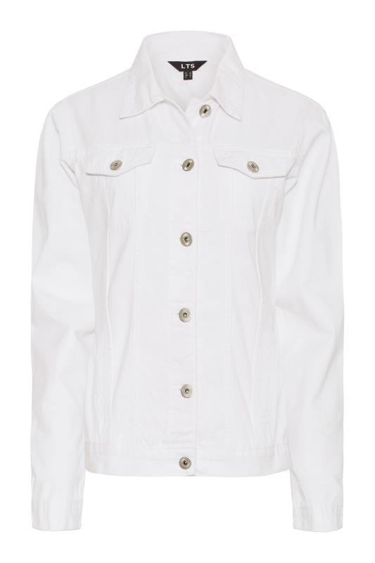 LTS Tall Women's White Denim Jacket | Long Tall Sally 4