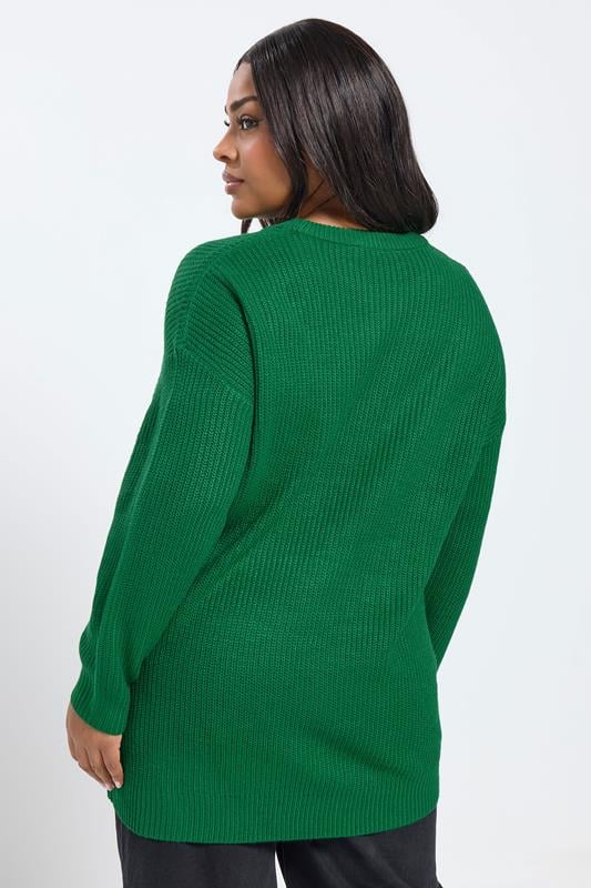 YOURS Plus Size Dark Bright Essential Knitted Jumper | Yours Clothing 2