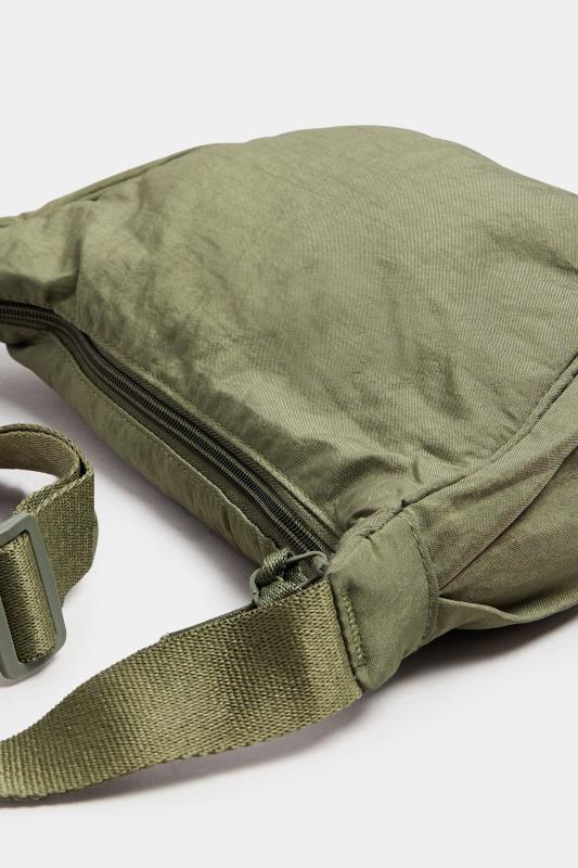 Khaki Green Cross Body Bag | Yours Clothing 4