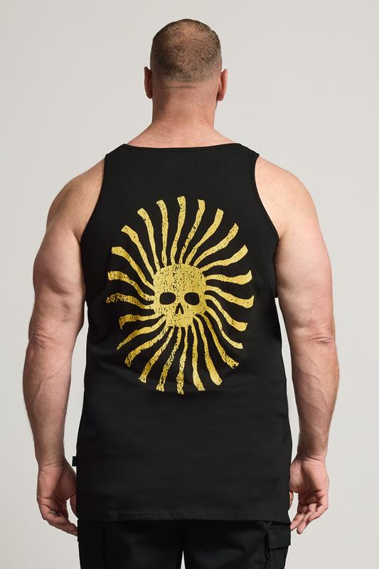 BadRhino Black Extra Long Chasing Sun Muscle Vest | BadRhino 2