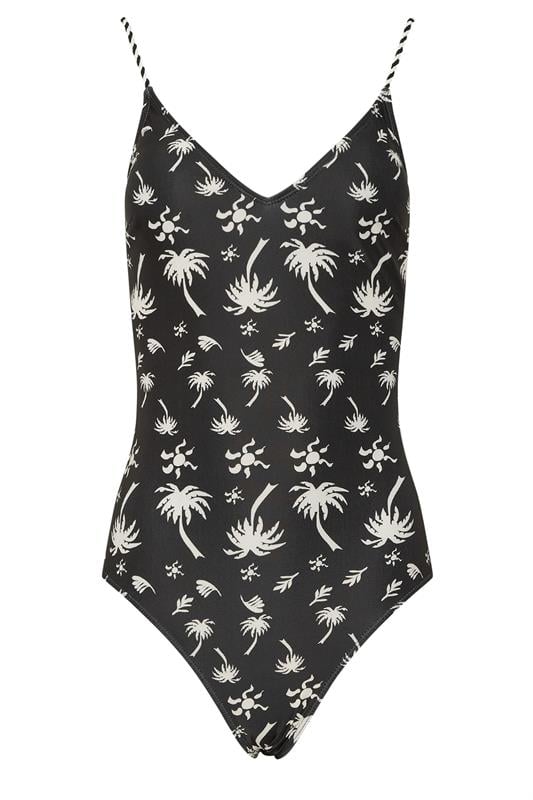 LTS Tall Women's Black Palm Print Swimsuit | Long Tall Sally 6