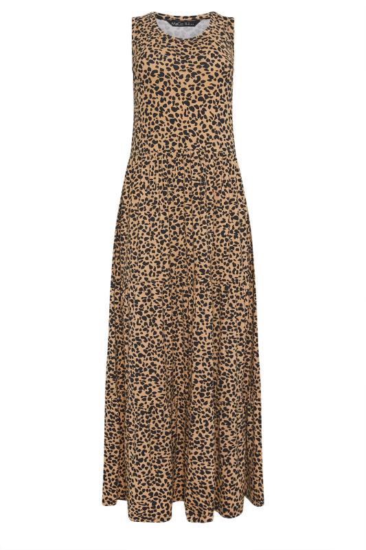 M&Co Brown Leopard Print Maxi Dress | Yours Clothing 5