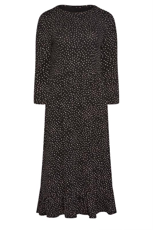 M&Co Petite Black Spot Print Midi Dress | M&Co 6