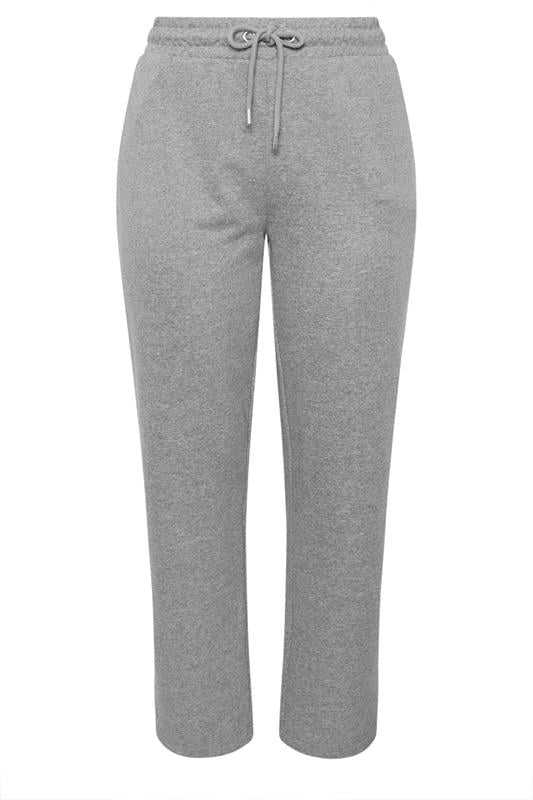 YOURS Plus Size Grey Straight Leg Joggers | Yours Clothing 5