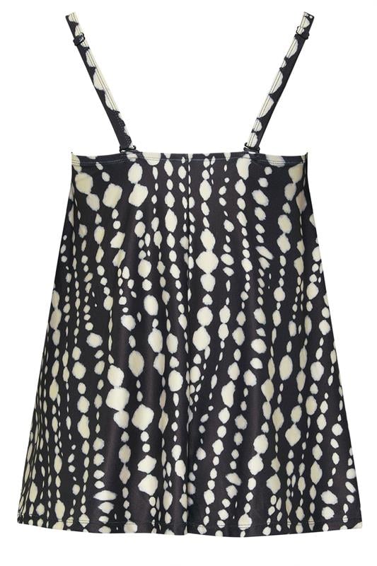 YOURS Plus Size Black Spot Print Tankini Top | Yours Clothing 11