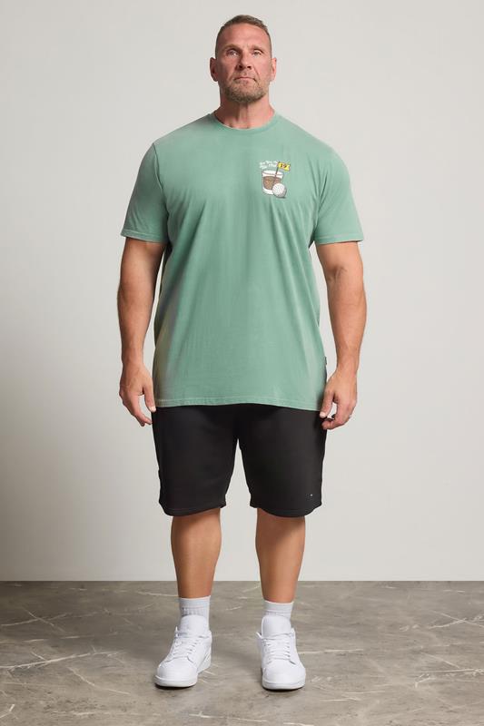 BadRhino Big & Tall Green Extra Long Pigment Dye Golf Graphic T-Shirt | BadRhino 1