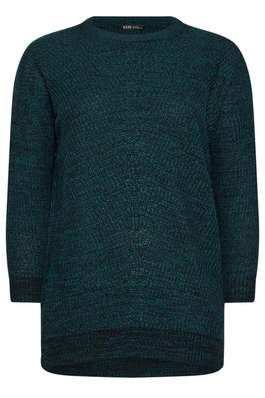 YOURS Plus Size Essential Dark Green Knitted Jumper | Yours Clothing 5