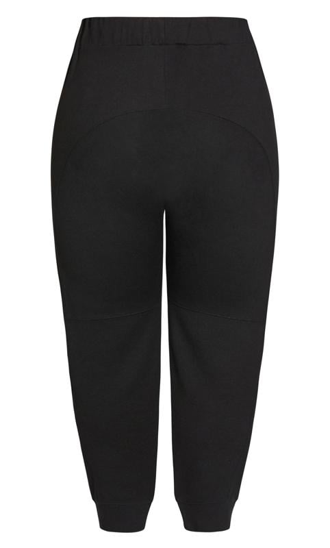 Ponte Jogger Relaxed Tapered Fit Black Pant 7