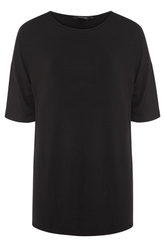 Plus Size Black Oversized T-Shirt | Yours Clothing 2