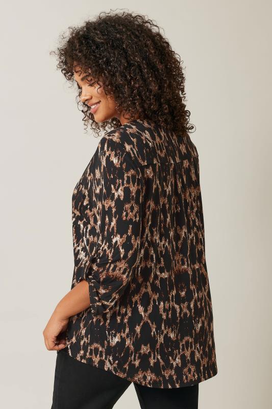 Evans Black Animal Print Top 3