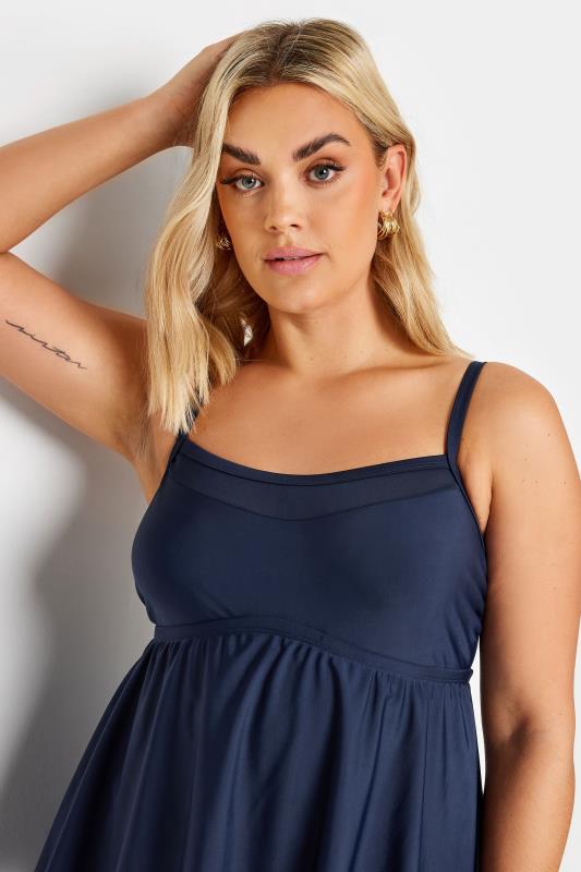 YOURS Plus Size Navy Blue Swimdress | Yours Clothing 5