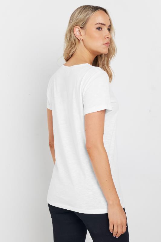 LTS Tall Womens White Cotton T-Shirt | Long Tall Sally 3