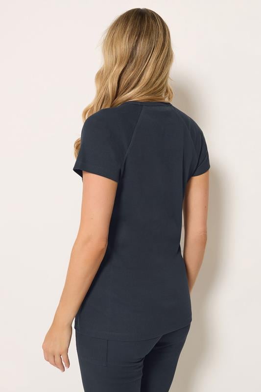 LTS Tall Women's Navy Blue Ribbed T-Shirt | Long Tall Sally 2