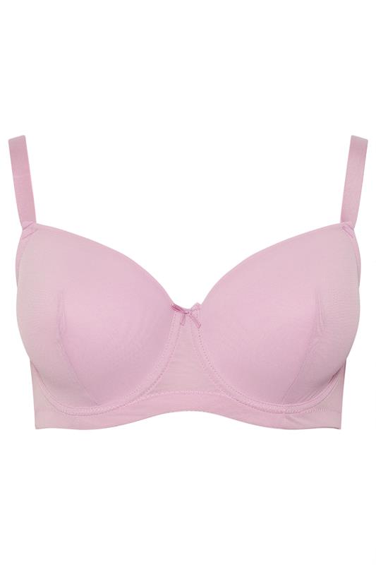 YOURS 2 PACK Plus Size Black & Pink Embroidered Padded Bras | Yours Clothing 10