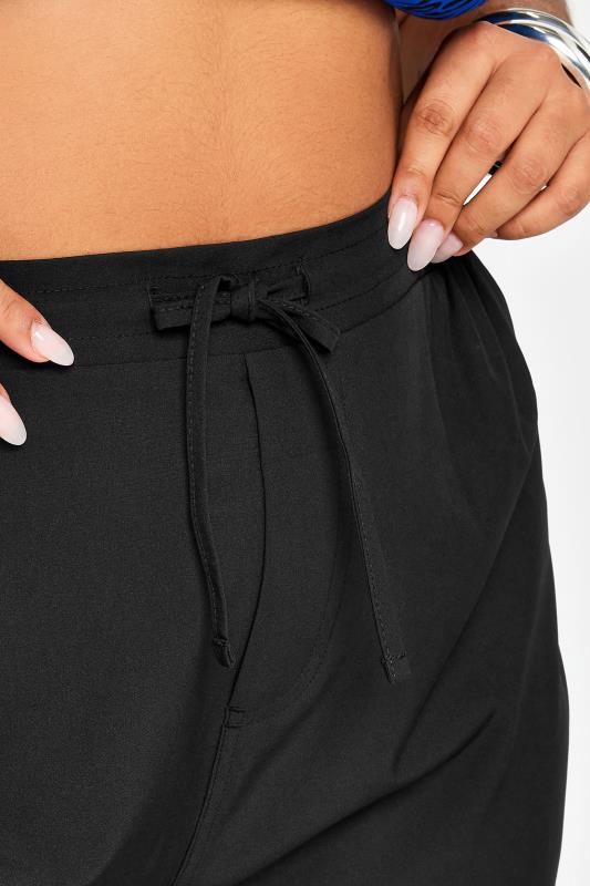 YOURS Plus Size Black Drawstring Swim Shorts | Yours Clothing 4