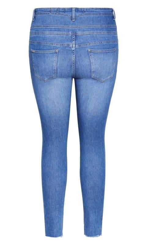 Evans Blue Corset Ripped Skinny Jeans 4