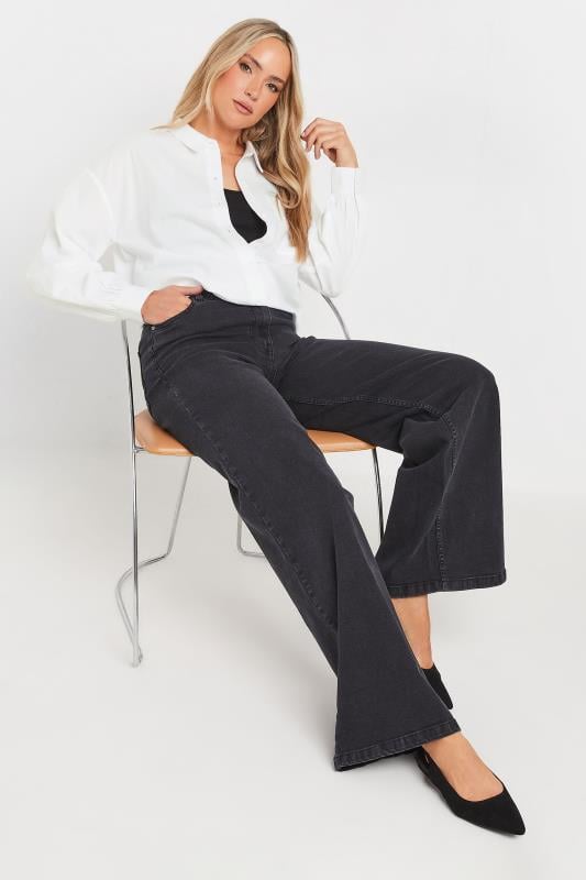 LTS Tall White Plain Cotton Shirt | Long Tall Sally 1