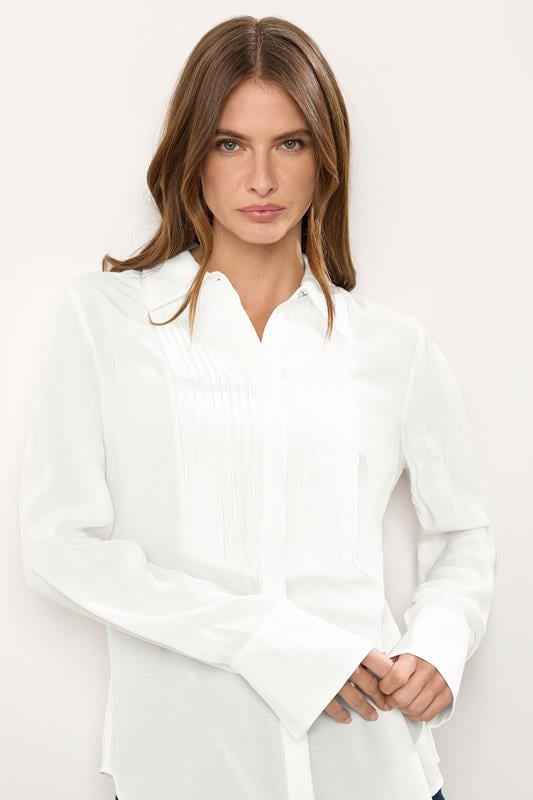 STAR White Pintuck Long Sleeve Shirt | StarByJM 2