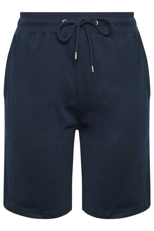 YOURS Plus Size Curve Navy Blue Jogger Shorts | Yours Clothing  5