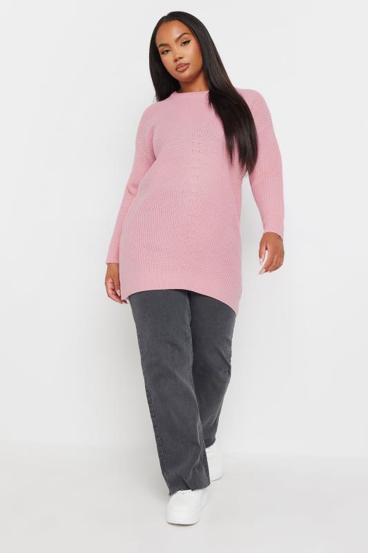 YOURS Plus Size Pink Essential Jumper | Yours Clothing 2