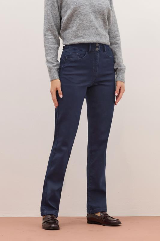 LTS PREMIUM Tall Women's Indigo Blue Lift & Shape Slim Leg Jeans | Long Tall Sally 1