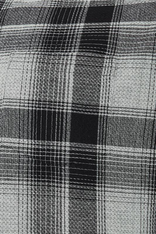 BadRhino Big & Tall Black Check Long Sleeve Shirt | BadRhino 7