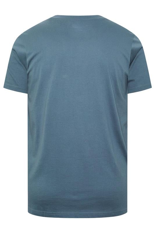 BadRhino Big & Tall 5 PACK Black/Green/Off White/Brown/Blue Extra Long T-Shirts 9