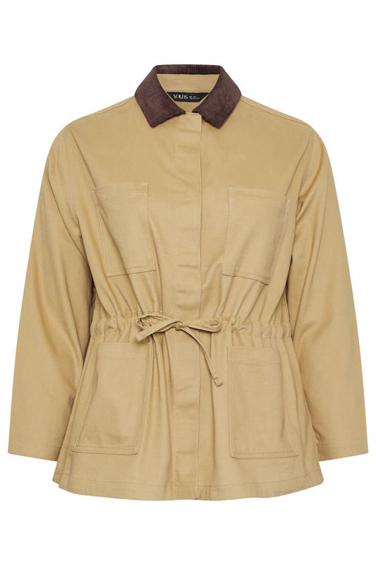 YOURS Plus Size Stone Brown Carpenter Jacket | Yours Clothing 6