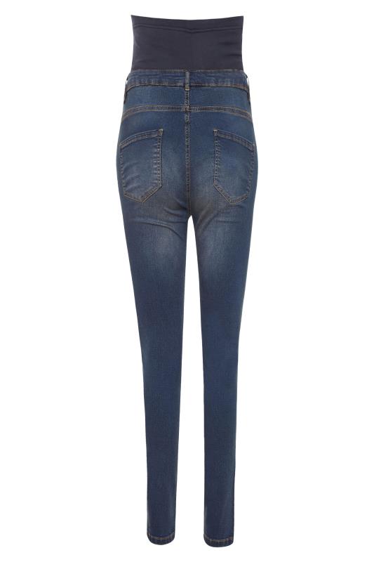 Tall Women's LTS Maternity Blue Skinny Jeans | Long Tall Sally 4