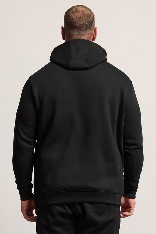 BadRhino Big & Tall Black Front Pocket Hoodie | BadRhino 2