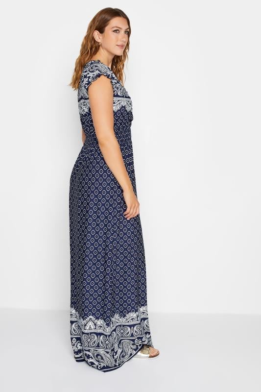 LTS Tall Navy Blue Paisley Maxi Dress | Long Tall Sally  3