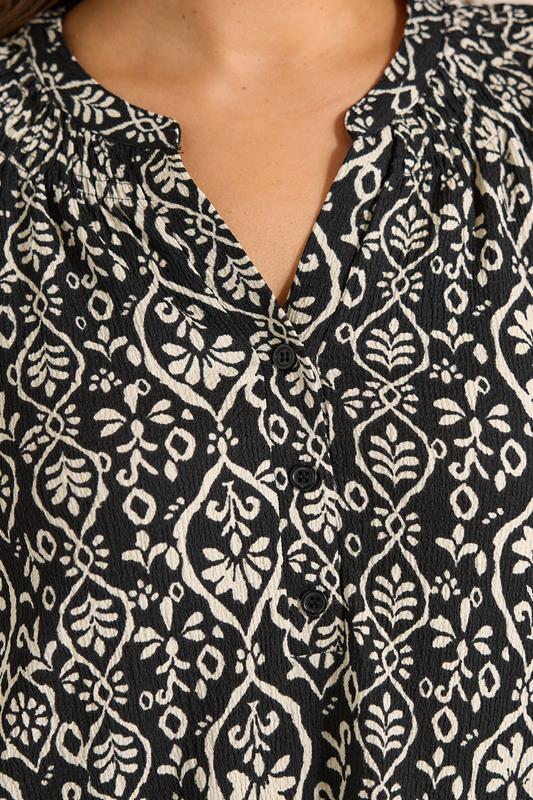 EVANS Plus Size Black Ikat Print Sleeveless Stretch Top | Evans 4