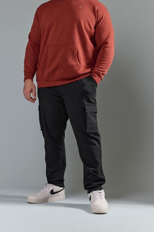 BadRhino Big & Tall Navy Blue Stretch Combat Cargo Trousers